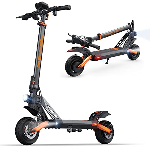 Monopattino Elettrico per Adulti, Batteria 48V 15Ah - 55 Km di Autonomia, 9 Pollici Potente Scooter Elettrico Veloce Pieghevole, Doppia Sospensione, Doppi Freni - G2 Pro