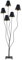Lindby Stehlampe 'Komalie' (Modern) in Schwarz aus Metall u.a. für Wohnzimmer & Esszimmer (5 flammig, E14) - Stehleuchte, Standleuchte, Floor Lamp, Wohnzimmerlampe, Wohnzimmerlampe
