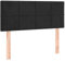 vidaXL Kopfteil, Bettkopfteil mit Holzbeinen, Höhenverstellbar Polsterkopfteil für Bett, Betthaupt Bettzubehör Schlafzimmer, Schwarz 100x5x78/88cm Samt