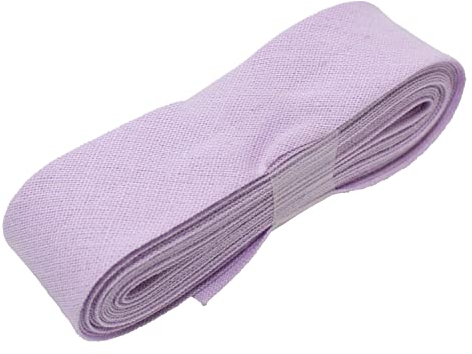3 Meter Schrägband 20mm Breite in Unifarben - Biasband - zum Einfassen oder Verzieren von T-Shirts, Tischdecken, Deko und vieles mehr - blass lila (132)