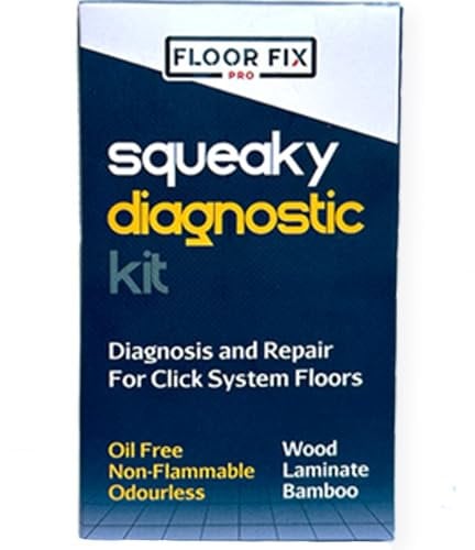 Floor-Fix Pro - Squeaky Floor Diagnostic Test Kit - Identify Creaky Wood & Laminate Causes - Includes 2 Products - Safe for Underfloor Heating - Made in UK - Engineered Wood and Laminate