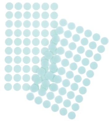 Craftelier - Set di 60 cerchi in velcro adesivi resistenti | Accessorio perfetto per progetti di scrapbooking e artigianato | Dimensioni diametro 15 mm (0,59) - Colore blu turchese