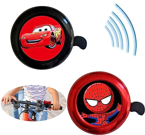 Aheagou Kinder Fahrradglocke,2 Stück Fahrradklingel Kinder Mädchen Jungen,mit Schön Lautem Ton Klarem Klingel für Rennrad Mountainbike