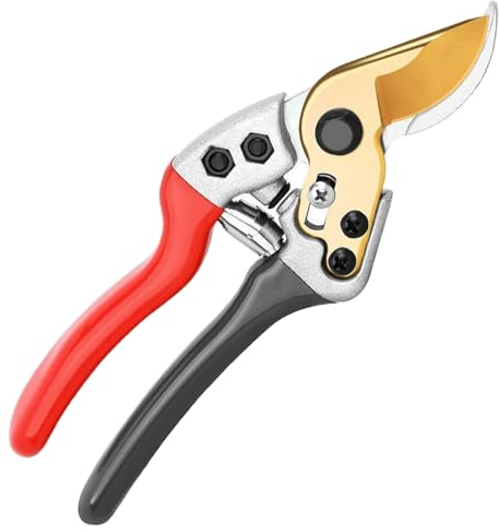 Forbici da Giardino Professionali, Cesoie Potatura, Forbici da Potatura, Forbici Antiscivolo con Impugnatura, Utensile da Giardino, Forbici Giardinaggio per Taglio Rami e Rattan, Riparazione di Fiori