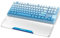 MAMBASNAKE Acrylic Wrist Rest - Reposamuñecas para Teclado de 80% TKL 87 Teclas, Acrílico Transparente Custom, Patas de Goma Antideslizantes, Ergonómico para Oficina/Juegos/Laptop/Notebook - Azul