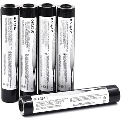 YUTSUJO NiMH-Akku für Streamlight Stinger DS LED HP XT 75175 75375 PolyStinger Pelican M9 Taschenlampe, 3,6 V, 3000 mAh, 5 Stück