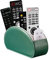 SANQIANWAN Fernbedienungshalter für Aufbewahrungsbox aus PU-Leder, Fernbedienungshalter mit 5 Fächern für TV-Receiver, DVD, Schreibtisch, Stift, Küche, Badezimmer, Make-up (Grün)