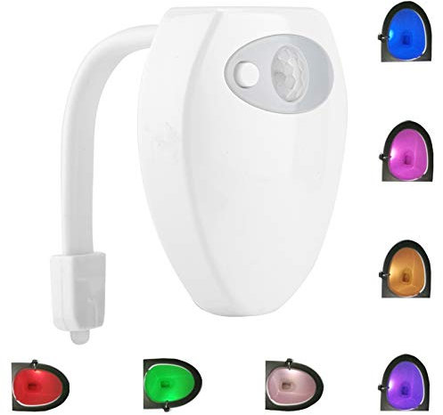 Restokki Toilettenbeleuchtung in Der Toilette, Mini-Toilettenlampe, USB-Ladekörper-Induktions-Nachtlicht Mit Bewegungssensor, Toilettenschüssel-Licht, Badezimmerzubehör