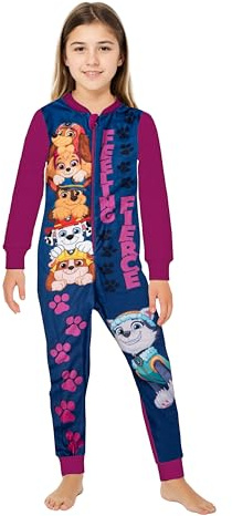 Paw Patrol - Tuta da bambina a maniche lunghe, colore: rosa/blu