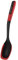 FLORINA Cuillère de Service (34 cm) I Cuillère Silicone Cuisine MARS avec Poignée Soft-Touch Antidérapante I Grande Cuillère a Servir en Silicone I Lavable au Lave-vaisselle I Couleur: Rouge - Noir