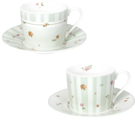 BRANDANI Polline Verde Set 2 Pezzi Tazza tè 150ml Porcellana