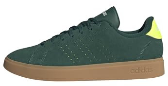 adidas Homme Advantage 2.0 Shoes Chaussures, Collegiate Green/Lucid Lemon/Off White, 46 EU