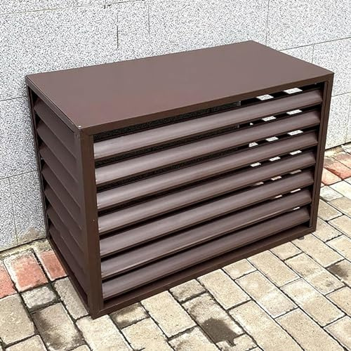 Aluminum Air Conditioner Cover, Outdoor Air Conditioning Cover Decorative Privacy Screen, Outdoor Condenser Protective Cover, Grilles For AC And Heat Pumps, Outdoor Plant Display Rack Storage Shelf (