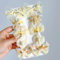 Ypkia Lot de 10 barrettes à cheveux en forme de fleur pour fille avec nœud - Multicolore - Jolies barrettes pour cheveux (jaune)