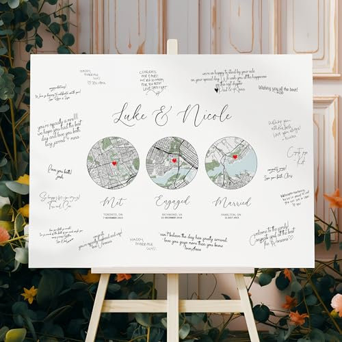 Custom Wedding Guest Book Alternative, Our Story Guest Book, World Map Guest Book, Hello Will You I do Guest Book, Custom Welcome Sign Idea