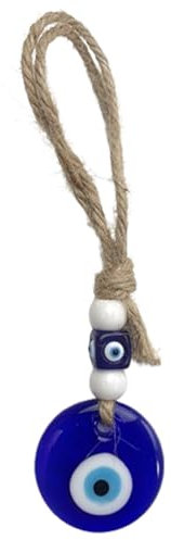 Fc'Noqgn Turkish Blue Eye Evil Eye Amulet Wall Hanging Evil Eye Ornament Amulet Decoration Home Decor Protection Blessing Charm Gift Glass Beads Home Pendant Cheap Talisman