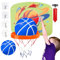 Indoor-Basketballkorb, Innen-Basketballkorb für Kinder, beleuchtet, faltbar, Reifen, über der Tür, Basketballkorb, Schlafzimmer, verstellbar, für Büros