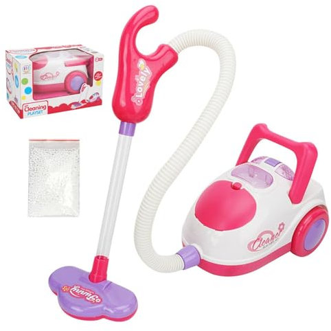 Juguete de vacío para niños pequeños - Juguete de Juego de simulación para niños, Kit de Juguete de Limpieza de aspiradora eléctrica | Juguetes de Limpieza de la casa Juego, Finge rol- Juguetes de
