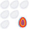 6 Stück Bügelperlen Platten,Bügelperlen Ostern,Bügelperlen Vorlagen,Bügelperlen Schablonen,Bügelperlen Platten Groß,Bügelperlen Steckplatten Transparent Eiform,Für Diy Projekte, 9x7 Cm