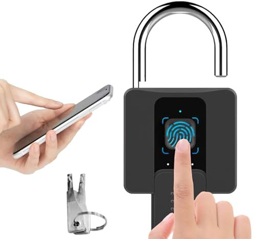 Lucchetto astuto in lega di zinco dell'impronta digitale, serratura impermeabile Ip65, accesso elettronico multiutente,