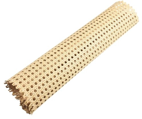 Rattan,Rejilla Mimbre 1 rollo de malla mimbre ratán, material tejido for sillas, mamparas, puertas armarios, taburetes, lámparas, kit decoración del hogar(40 x100 cm)