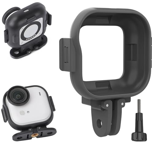Honbobo Frame Cage Plastic for Insta360 GO Ultra Vertical-Horizontal Mount Adapter Action Mount Expansion Bracket Accessories for Tripod/Selfie Stick/Bicycle Backpack Clip etc