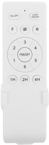 OSALADI Kit de Control Remoto Universal para Ventilador de Techo, con Temporizador de 1/2/4 Horas Y 6 Velocidades, Compatible con Techos de Repuesto para Dormitorio Y Sala de Estar.