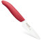 Kyocera FK-075-WH RD Petit Couteau d'Office Manche Rouge Lame Céramique Blanche 7,5 cm