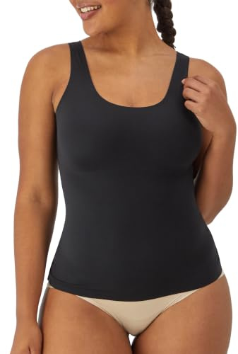 Maidenform womens Comfort Devotion Cami Fl2018 shapewear tops, Black, X-Large US