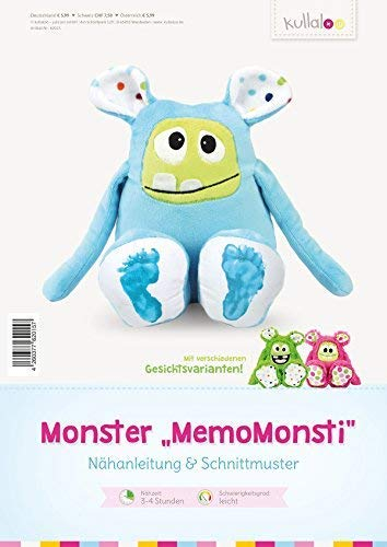 kullaloo Nähanleitung & Schnittmuster für Monster MemoMonsti