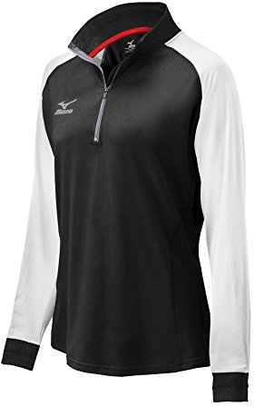 Mizuno Elite 9 Prime 1/2 Zip Jacket, Black/White, XX-Small