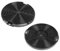 SPARES2GO EFF75 Typ Kohlefilter für Zanker ZKP6010X Backofen Dunstabzugshaube (2 Stück)