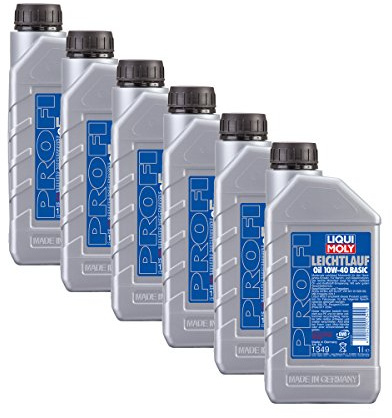 6x LIQUI MOLY 1349 Profi Leichtlauf 10W-40 Basic Motoröl 1L