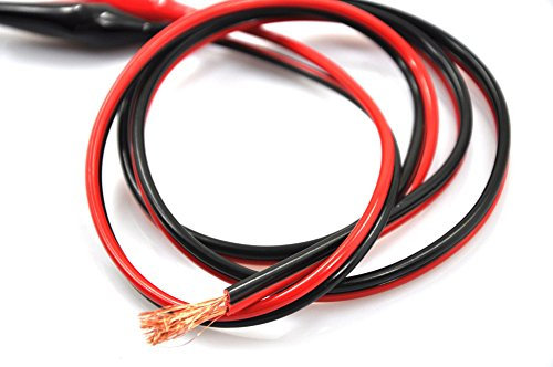 XINCOL XT-15 39 (1M) 15/2 Test Probe Power Supply Cords Test Lead Set DC Output Wiring Cable for Switching Power Supply, Red Black Copper Wire With Insulated Banana Alligator Clips At One End