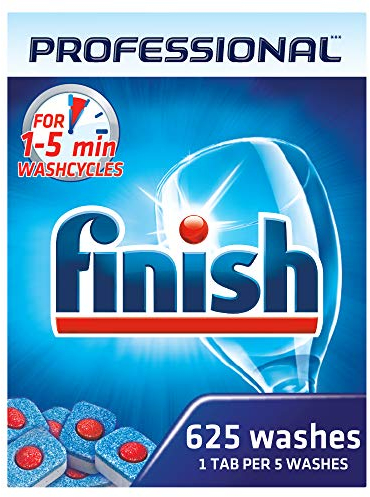 FINISH PROFESSIONAL - Powerball tabs - Dissolution ultra-rapide - Activateur de blanchiment oxygéné - x125 - Fabrication française