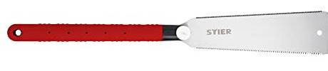 STIER Japan Zugsäge 250 mm: Präzise doppelverzahnte Zugsäge für feinste Holzschnitte, blattdicke 0,6 mm, vielseitige Anwendung, perfekt für präzise Schnitte