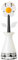 VIGAR Cepillo Lavaplatos Flower Power, PP, Blanco, 7,5x7,5x25,5 cm