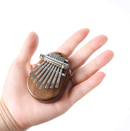 Mini-Kalimba mit 8 Tasten, exquisite Finger-Daumenklavier, Marimba, Musik, gutes Accessoire, Anhänger, Geschenk