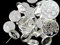 50 Ohrstecker mit 50 klaren Cabochons 8mm Ohrringe Farbwahl Fassungen Rohlinge Bastelset(silber)