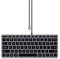 SATECHI Slim W1 kabelgebundene Tastatur mit Hintergrundbeleuchtung – Beleuchtete Tasten und USB-C-Anschluss – Für M2/ M1 MacBook Pro/Air, M2/ M1 iPad Pro/Air, M2 Mac mini (US-englisches Layout)