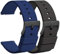 TStrap Montre Bracelets Silicone 22mm - Bracelet de Montre à Dégagement Rapide Caoutchouc Noir Bleu Hommes Femmes Sport - Bracelets de Montres étanche pour Smartwatch Boucle Noir - 18mm 20mm