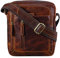 STILORD 'Jamie' Herren Ledertasche - Perfekt für Reisen & Alltag - Kleine Vintage Messenger Bag für 9.7 Zoll iPad - Moderne Schultertasche für Männer Echtleder, Farbe:bordeaux - braun