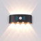INHDBOX Außenleuchte mit Bewegungsmelder,8W LED Wandleuchte Bewegungsmelder Aussen Wandlampe Innen Wandbeleuchte Warmweiß Wasserdichte IP65 Wandbeleuchtung für Garten Flur Weg Veranda Schlafzimmer
