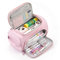 HVOMO Federmäppchen mit großem Fassungsvermögen, hohe Aufbewahrungstasche, Marker, Stifte-Etui, einfache Schreibwaren-Tasche, Schule, College, Büro, Erwachsene, Studenten (Pink)