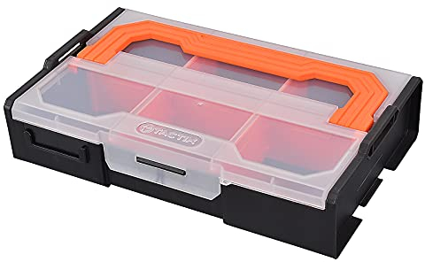 TACTIX Interlock-Organizer Sortimentskasten Box stapelbar seitliche Verriegelung