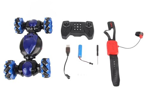 SPYMINNPOO RC Cars,2.4G Uhr Induktionsgesten Sensing Control Fernbedienung Stunt Car RC Twists Auto Verformung RC Auto für Jungen Mädchen Kinder Modellspielzeug