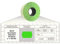 Preisauszeichner Etiketten 26x16 Standard leuchtgrün 36 Rollen permanent Preisetiketten für Printex Tovel Meto Blitz Print Jolly Avery