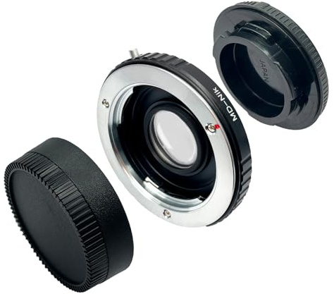 MD Objektiv auf Nik Objektiv Adapter,Kompatible Minolta (MD/MC) Objektiv auf Nik-F Spiegelreflexkameras D780 D3000 D3100 D3200 D3400 D3400 D5000 D5100 D5200(MD zu Nik(Ai) mit Glas Konverter)