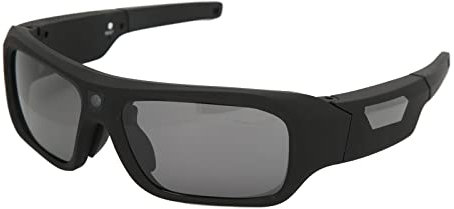 ciciglow Gafas de Cámara 4K HD, Gafas de Sol de Vídeo Deportivas, Grabadora de Vídeo HD con 4 Lentes Polarizadas, con Toma de Fotos Y Audio, para Interior/Exterior