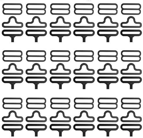 Bow Tie Clips, 50-sets Plated Copper Adjustable Bow Tie Clips Necktie Strap Clamp Hardware, Iron Cravat Clip Universal Hook Fastener, Gift for Father & Men